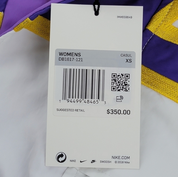 Nike x Ambush LA Lakers Jacket NBA Basketball  DB1617-121 Womens Size XS New - Picture 5 of 12